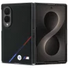  Samsung Galaxy Z Fold8 fekete BMW M perforált bőr trikolor csíkos fém logós MagSafe tok