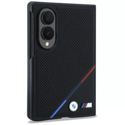  Samsung Galaxy Z Fold8 fekete BMW M perforált bőr trikolor csíkos -3666339662622 3 kép