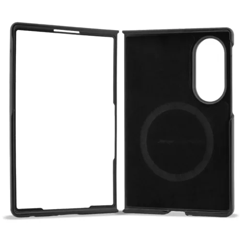  Samsung Galaxy Z Fold8 fekete BMW M perforált bőr trikolor csíkos -3666339662622 6 kép