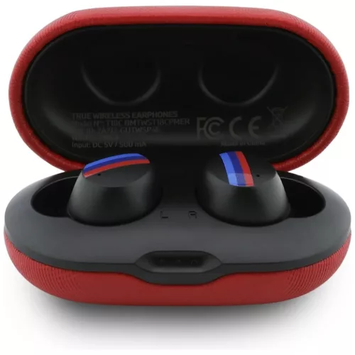 BMW bluetooth fülhallgató TWS Metal Logo ENC piros-3666339593872 3 kép