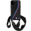  iPhone 15 / 14 / 13 fekete BMW M Edition Carbon Tricolor Lines & Pán-3666339235659 2 kép