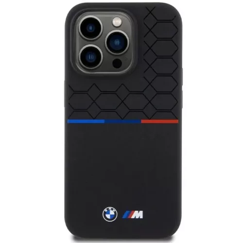  iPhone 15 Pro Fekete BMW M Szilikon Mintás MagSafe tok-3666339145965 3 kép
