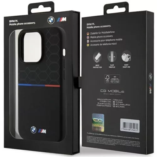  iPhone 15 Pro Fekete BMW M Szilikon Mintás MagSafe tok-3666339145965 8 kép