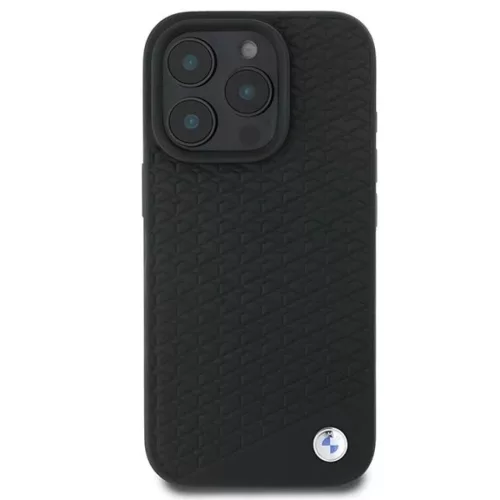  iPhone 16 Pro Max Fekete BMW Signature bőrtok Diamond Metal Logo Mag-3666339323233 3 kép