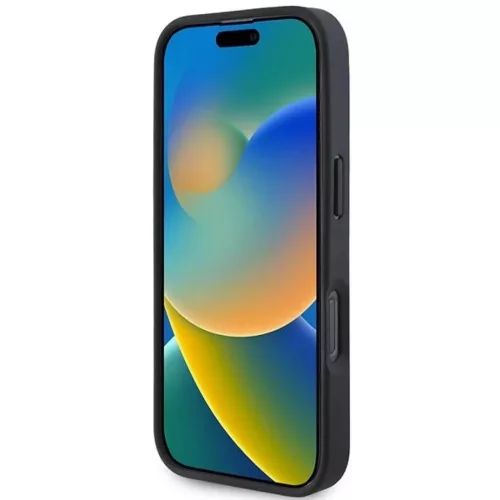  iPhone 16 Pro Max Fekete BMW Signature bőrtok Diamond Metal Logo Mag-3666339323233 5 kép