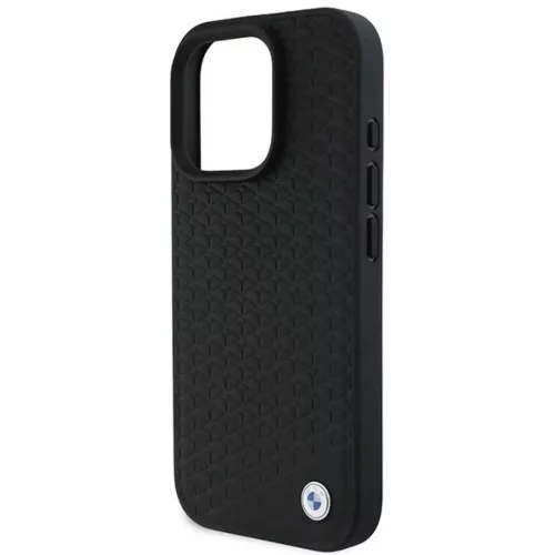  iPhone 16 Pro Max Fekete BMW Signature bőrtok Diamond Metal Logo Mag-3666339323233 6 kép