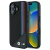 iPhone 16 Fekete BMW M Meshed Tricolor Stripes MagSafe tok