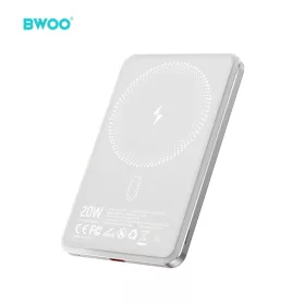   Ultra Slim Power Bank 5000mAh mágneses töltéssel P79 világosszürke