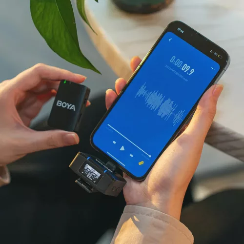 BOYA BOYAMIC 2-02 vezeték nélküli mikrofonok 2.4 GHz - fekete-6977490710655 8 kép