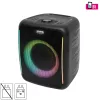 SAL BTCUBE hordozható Boombox, vezeték nélküli hangszóró, 70 watt, 3 hangszóró, Bluetooth TWS, IPX4, beépített akkumulátor