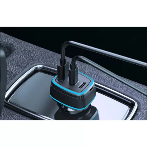 Autós Töltő BlitzWolf BW-BC4 115W 3-Port USB PD-5907085522593 2 kép