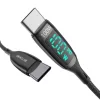 BlitzWolf BW-TC23 USB-C - USB-C töltőkábel kijelzővel, 100W, 0.9m -5905316140141 4 kép