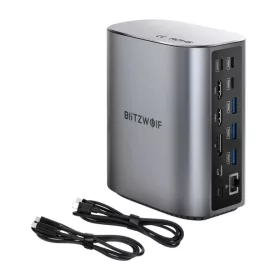 BlitzWolf BW-TH15 17 az 1-ben dokkolóállomás 2xHD+DP+4xC+3xUSB 3.0+-5907085525013 2 kép
