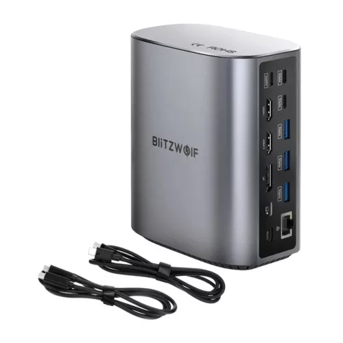 BlitzWolf BW-TH15 17 az 1-ben dokkolóállomás 2xHD+DP+4xC+3xUSB 3.0+-5907085525013 2 kép