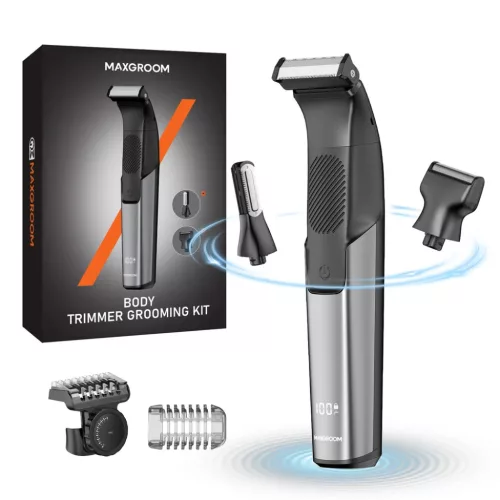 MAXGROOM M-319 multifunkciós trimmer cserélhető fejekkel - fekete-5907769388811 2 kép