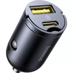   Baseus Tiny Star Mini autós töltő (U+C) 30W Kozmikus fekete