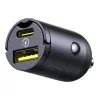 Baseus Tiny Star Mini autós töltő (U+C) 30W Kozmikus fekete-6932172677206 2 kép