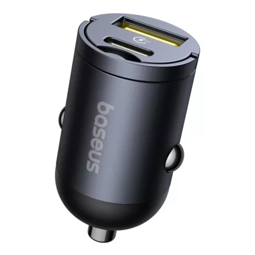 Baseus Tiny Star Mini autós töltő (U+C) 30W Kozmikus fekete-6932172677206 4 kép