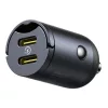 Baseus Tiny Star Mini Autós Töltő 2C 30W Kozmikus Fekete-6932172677190 2 kép