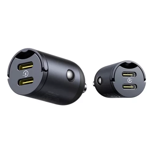 Baseus Tiny Star Mini Autós Töltő 2C 30W Kozmikus Fekete-6932172677190 4 kép