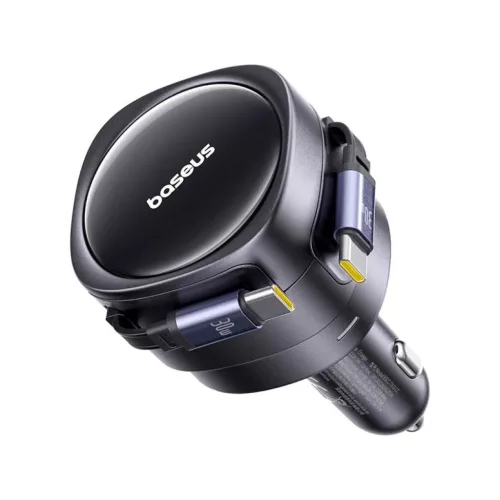 Baseus PD autós töltő 2x USB-C port 60W fekete-6932172682576 3 kép