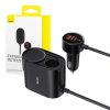 Baseus autós szivargyújtós töltő és elosztó USB-A, USB-C 30W-6932172632243 6 kép