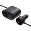 Baseus autós szivargyújtós töltő és elosztó USB-A, USB-C 30W-6932172632243 8 kép