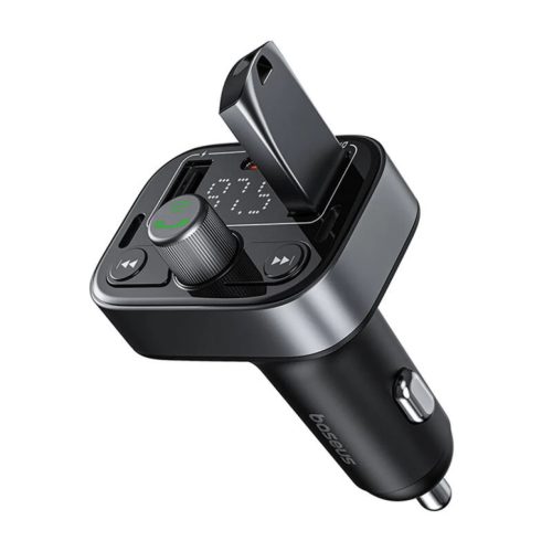 Baseus S-09 Pro Bluetooth  FM Transmitter fekete (C10762200113-00)-6932172643355 4 kép