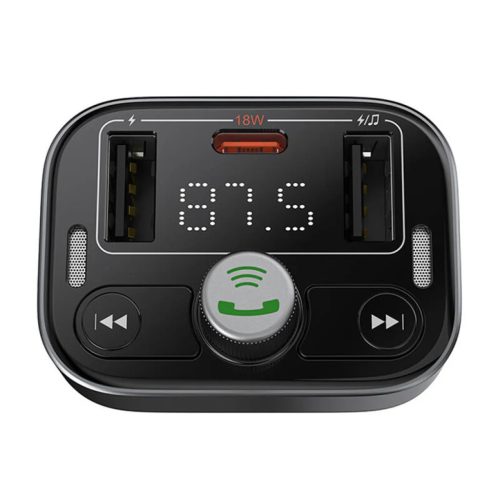 Baseus S-09 Pro Bluetooth  FM Transmitter fekete (C10762200113-00)-6932172643355 5 kép