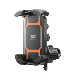 XO C201 biciklis / motoros mobiltelefon tartó fekete-narancssárga-6975837589636 2 kép