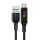 Acefast C7-04 USB-A USB-C 60W 1.2m kábel kijelzővel - fekete
