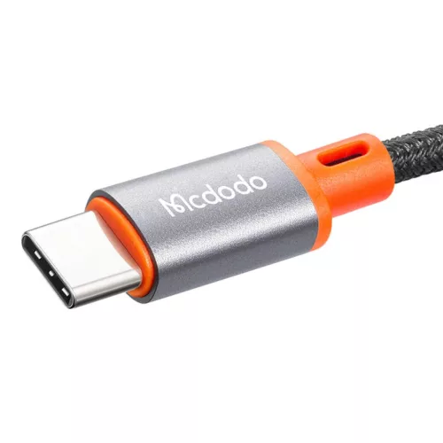 Mcdodo CA-900 USB-C 3.5 mm AUX mini jack kábel, 1.8m (fekete),-6921002609005 2 kép