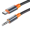 Mcdodo CA-900 USB-C 3.5 mm AUX mini jack kábel, 1.8m (fekete),-6921002609005 3 kép