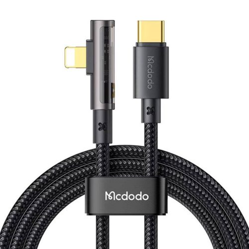 USB-C Lightning 90 fokos kábel McDodo CA-3390 36W 1.2m (fekete)-6921002633901 1 kép