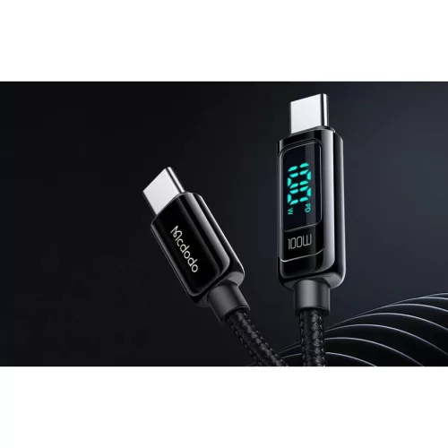 Mcdodo CA-8820 100W USB-C to USB-C kábel, 1.2m (fekete)-6921002688208 4 kép