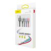 Baseus 4in1 gyorstöltő kábel szett 2 x Lightning 3.5A nylon harisny-6953156278486 2 kép