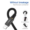 Baseus 4in1 gyorstöltő kábel szett 2 x Lightning 3.5A nylon harisny-6953156278486 4 kép