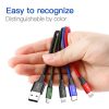 Baseus 4in1 gyorstöltő kábel szett 2 x Lightning 3.5A nylon harisny-6953156278486 5 kép
