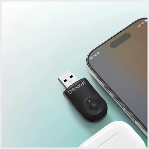 Ottocast CA505-T MINI 2 az 1-ben vezeték nélküli CarPlay és Androi-6977341740107 5 kép