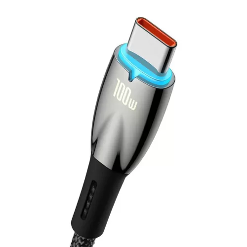 Baseus Glimmer USB-A - USB-C töltőkábel, 100W, 2m (fekete)-6932172617998 3 kép