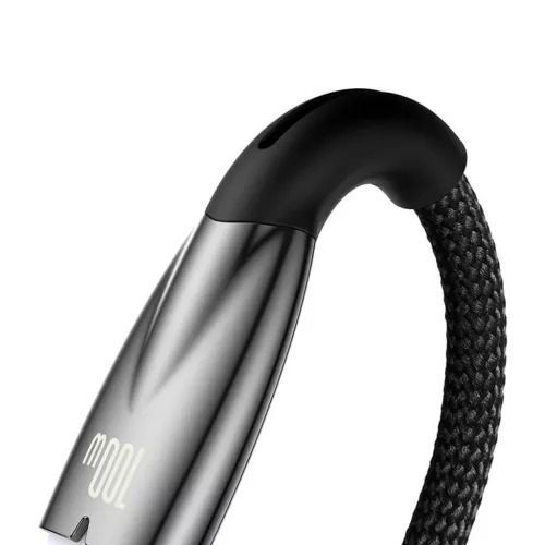 Baseus Glimmer USB-A - USB-C töltőkábel, 100W, 2m (fekete)-6932172617998 5 kép