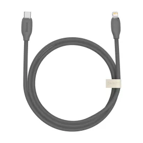 Baseus Jelly USB Type-C - Lightning kábel 20W 1.2m fekete (CAGD020001-6932172603939 3 kép