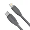 Baseus Jelly USB Type-C - Lightning kábel 20W 1.2m fekete (CAGD020001-6932172603939 1 kép