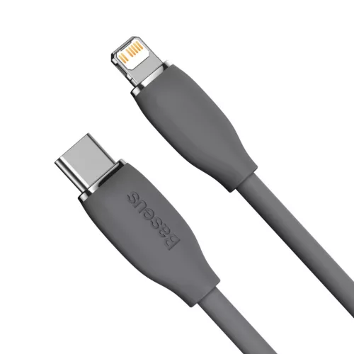 Baseus Jelly USB Type-C - Lightning kábel 20W 1.2m fekete (CAGD020001-6932172603939 1 kép