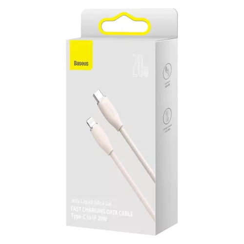 Baseus Jelly USB Type-C - Lightning kábel 20W 1.2m pink (CAGD020004)-6932172603922 6 kép