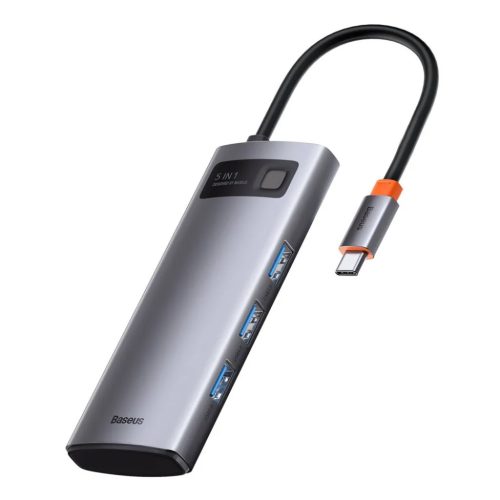 Baseus Metal Gleam 5in1 HUB USB Type-C - USB Type-C PD 100W / HDMI 4K -6953156204638 1 kép