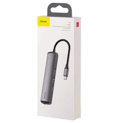Baseus HUB Type-C - PD HDMI USB 3.0 LAN átalakító szürke (CAHUB-J0-6953156287365 1 kép