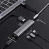 Baseus HUB Type-C - PD HDMI USB 3.0 LAN átalakító szürke (CAHUB-J0-6953156287365 5 kép