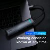 Baseus HUB Type-C - PD HDMI USB 3.0 LAN átalakító szürke (CAHUB-J0-6953156287365 10 kép