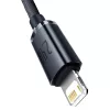 Baseus Crystal Shine USB-Lightning kábel, 2.4A, 1.2m (fekete)-6932172602680 2 kép